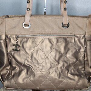Chanel Paris-Biarritz Grand Tote Metallic XL
